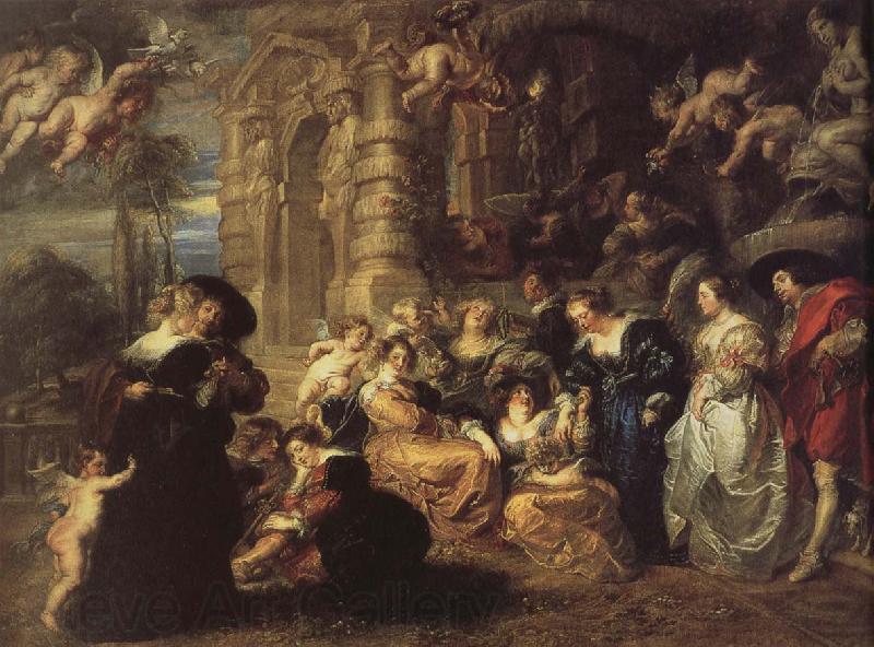 Peter Paul Rubens The garden of love Spain oil painting art